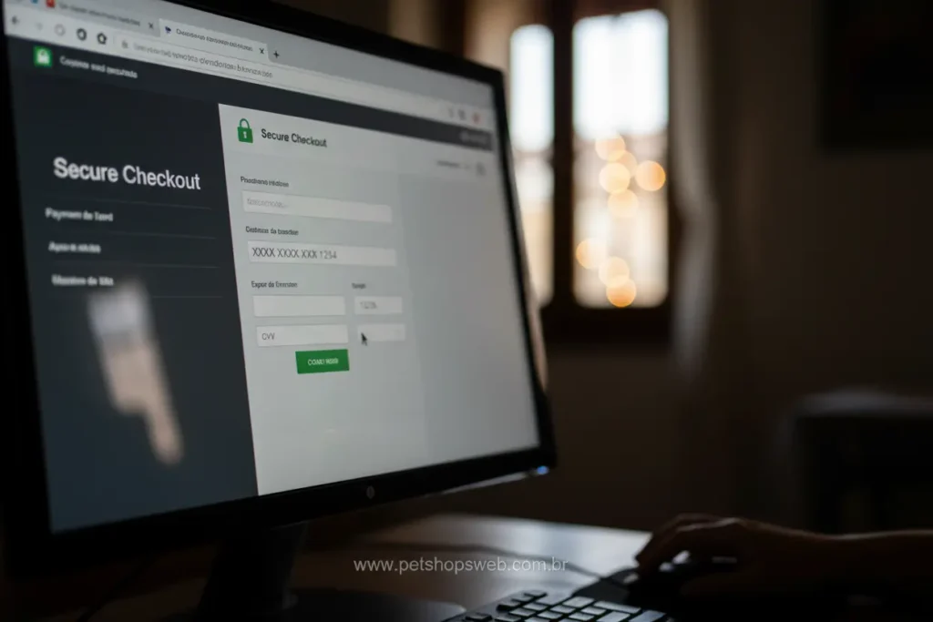 Verificação de segurança de dados e métodos de pagamento online